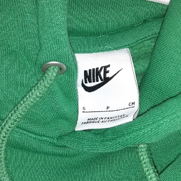 Nike Club Men's Fleece Pullover Green Hoodie - Picture 16 of 16